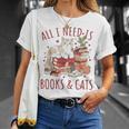 All I Need Is Books And Cats Valentines Day Reading Bookworm T-Shirt Gifts for Her All I Need Is Books And Cats Valentines Day Reading Bookworm T-Shirt Gifts for Her