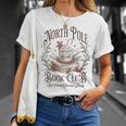North Pole Readers Club Bookish Xmas Santa Book Reading T-Shirt Gifts for Her North Pole Readers Club Bookish Xmas Santa Book Reading T-Shirt Gifts for Her