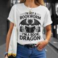 Im Not A Bookworm Im A Book Dragon Fantasy T-Shirt Gifts for Her