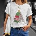 Oh What Fun It Is To Read Book Christmas Tree Premium Tri-Blend T-Shirt Gifts for Her