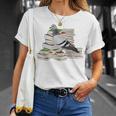 Pigeon Birds And Books Reading Bird Watching Bookworm T-Shirt Gifts for Her
