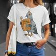 Pigeon Reading Book Bird Joke Humor Premium Tri-Blend T-Shirt Gifts for Her Pigeon Reading Book Bird Joke Humor Premium Tri-Blend T-Shirt Gifts for Her