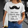 POIROT USE YOUR LITTLE GREY CELLS BOOKS T-Shirt Gifts for Her POIROT USE YOUR LITTLE GREY CELLS BOOKS T-Shirt Gifts for Her