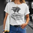 Raven Crow Book Aesthetic Dark Academia Bookworm T-Shirt Gifts for Her Raven Crow Book Aesthetic Dark Academia Bookworm T-Shirt Gifts for Her
