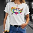Read America Shirt United States Read Books T-Shirt Gifts for Her Read America Shirt United States Read Books T-Shirt Gifts for Her