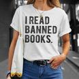 I Read Banned Books Librarians Banned Books Bookworm Reader T-Shirt Gifts for Her