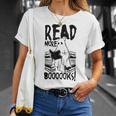 Read More Books Ghost Halloween Reading Teacher Literacy T-Shirt Gifts for Her