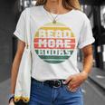Read More Books Retro Vintage Book Lover Premium Tri-Blend T-Shirt Gifts for Her