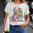 Readalotl a Kawaii Axolotl Reading a Book As Readsalotl Raglan Baseball Tee T-Shirt Gifts for Her Readalotl a Kawaii Axolotl Reading a Book As Readsalotl Raglan Baseball Tee T-Shirt Gifts for Her