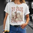 Reading Book Club Western Life We Read At Dawn Cowgirls T-Shirt Gifts for Her