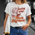 Reading Book Lover Bookish Crying Over Book Boyfriends T-Shirt Gifts for Her