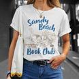 Reading Book Lover Bookish Summer Sandy A Beach Book Club T-Shirt Gifts for Her