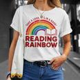 Reading Book Rainbow Literacy Learning Premium Tri-Blend T-Shirt Gifts for Her