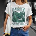 Reading Is My Favorite Sport Book Lover Bookworm T-Shirt Gifts for Her