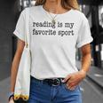 Reading Is My Favorite Sport Bookish Book Reader T-Shirt Gifts for Her Reading Is My Favorite Sport Bookish Book Reader T-Shirt Gifts for Her