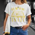 Reading Is Lit Book Reading Literary Pun Joke Premium Tri-Blend T-Shirt Gifts for Her Reading Is Lit Book Reading Literary Pun Joke Premium Tri-Blend T-Shirt Gifts for Her