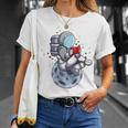 Reading Read Books Reader Nerd Cartoon Astronaut Moon T-Shirt Gifts for Her