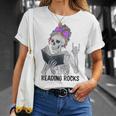 Reading Rocks Literacy Coach Library Books Squad T-Shirt Gifts for Her