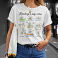 Reading Is Self Care Bookworm Reading Book Lovers T-Shirt Gifts for Her