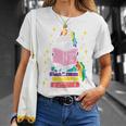 Reading Unicorn Cute Book Lover Bookworm Women Girls T-Shirt Gifts for Her