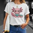 Readsalotl Axolotl Reading Cute Book Lover Bookworm Premium Tri-Blend T-Shirt Gifts for Her Readsalotl Axolotl Reading Cute Book Lover Bookworm Premium Tri-Blend T-Shirt Gifts for Her