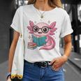Readsolotl Kawaii Axolotl Reading Book Lover T-Shirt Gifts for Her Readsolotl Kawaii Axolotl Reading Book Lover T-Shirt Gifts for Her