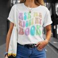 Retro ASK ME About MY BOOK Published Author Event Vibes T-Shirt Gifts for Her