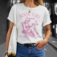 Retro Book Girl Summer Beach Vacation For Book Lover T-Shirt Gifts for Her