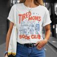 Retro Tired Moms Book Club Women Bookish T-Shirt Gifts for Her