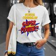 School Counselor Teacher Superhero Superpower Comic Book Premium Tri-Blend T-Shirt Gifts for Her