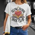 Slow Burn Book Club Romantasy Trope Smut Dark Romance Reader T-Shirt Gifts for Her Slow Burn Book Club Romantasy Trope Smut Dark Romance Reader T-Shirt Gifts for Her