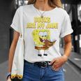 SpongeBob Loves Reading Books Are My Jam Raglan Baseball Tee T-Shirt Gifts for Her