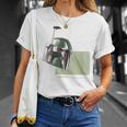 Star Wars The Book Of Boba Fett Minimalist Helmet T-Shirt Gifts for Her Star Wars The Book Of Boba Fett Minimalist Helmet T-Shirt Gifts for Her