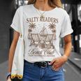Summer Vibes Reading Book Lover Salty Readers Beach Club T-Shirt Gifts for Her
