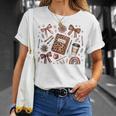 Teacher Coquette Bow Book First Day Of School Back To School T-Shirt Gifts for Her Teacher Coquette Bow Book First Day Of School Back To School T-Shirt Gifts for Her
