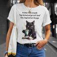 At Times I Think To Myself Drop The Book And Get Stuff Done T-Shirt Gifts for Her