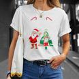 Tis The Season To Read Christmas Reindeer Book Reading Fan T-Shirt Gifts for Her