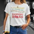In All History It's Never Good Guys Banning Books Reading T-Shirt Gifts for Her In All History It's Never Good Guys Banning Books Reading T-Shirt Gifts for Her