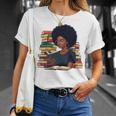 History Month Afro Women Girls Book Lover Librarian Premium Tri-Blend T-Shirt Gifts for Her