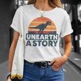 Unearth A Story Dinosaur Reader Book Lover 2026 T-Shirt Gifts for Her