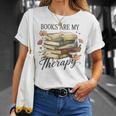Vintage Floral Books Are My Therapy Book Lover Reading T-Shirt Gifts for Her Vintage Floral Books Are My Therapy Book Lover Reading T-Shirt Gifts for Her