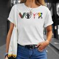Vote Books Fist Ovaries LGBTQ T-Shirt Gifts for Her