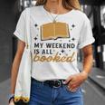 MY WEEKEND IS ALL BOOKED Reading Books Reader Meme T-Shirt Gifts for Her