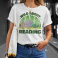 Wild About Reading Books Rhino Pig And Crocodile T-Shirt Gifts for Her Wild About Reading Books Rhino Pig And Crocodile T-Shirt Gifts for Her