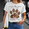 A Woman Cannot Survive On Books Alone She Also Needs Dog T-Shirt Gifts for Her