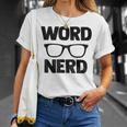 Word Nerd Book Reading Book Worm T-Shirt Gifts for Her
