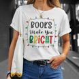 XboE Books Make Bright Christmas Light Merry Xmas Bookworm T-Shirt Gifts for Her XboE Books Make Bright Christmas Light Merry Xmas Bookworm T-Shirt Gifts for Her