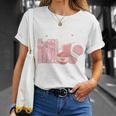 Yarn Quote Easily Distracted By Books And Yarn Reader Premium Tri-Blend T-Shirt Gifts for Her