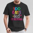 100 Days Of School Reading English Teacher Books Stack T-Shirt Unique Gifts