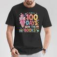 100th Day Of School Teacher Floral 100 Days In The Books T-Shirt Unique Gifts
